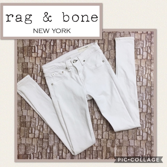 rag & bone Denim - Rag & Bone White High Waist Skinny Jeans 26